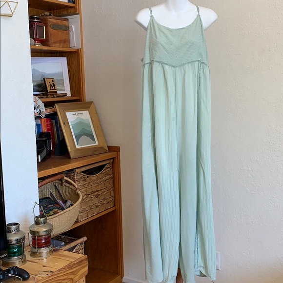 Anthropologie Lilka wide leg jumpsuit romper L XL - Picture 2 of 9